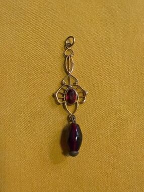 Antique Art Nouveau Lavalier Style Pendant, Likely From the Early 1900s